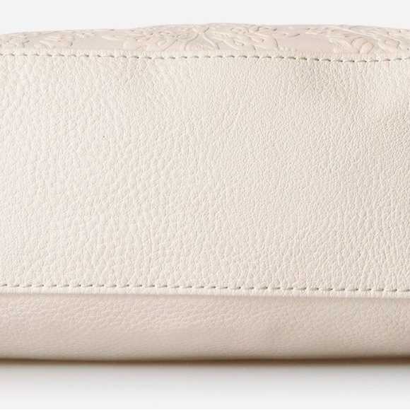 The Sak White Embossed Shoulder Bag